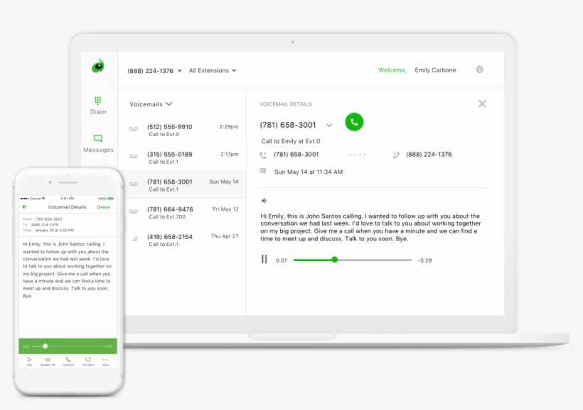 Hero Ryvm Min Png - Voicemail, transparent png #5177622