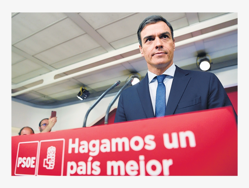 Pedro Sánchez Anunciaba En Rueda De Prensa La Moción - Präsident Spanien, transparent png #5177624