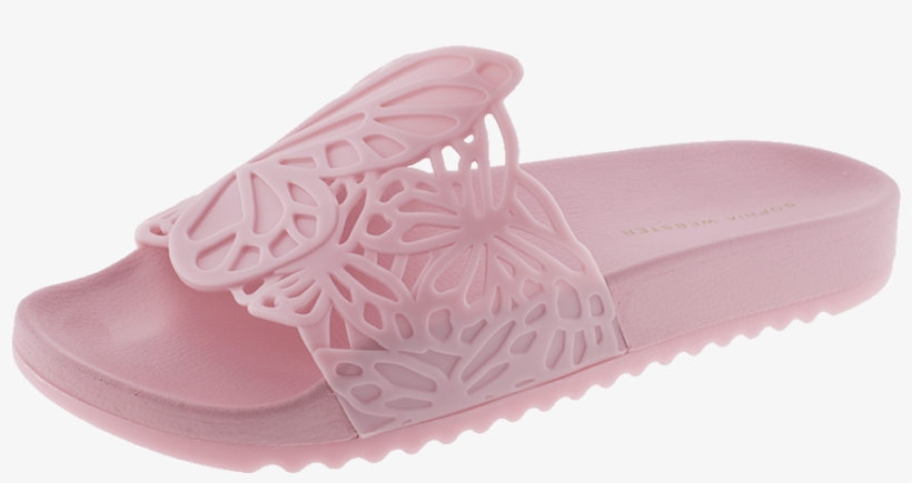 Sophia Webster 20mm Lia Butterfly Rubber Slide Flats - Flip-flops, transparent png #5177625