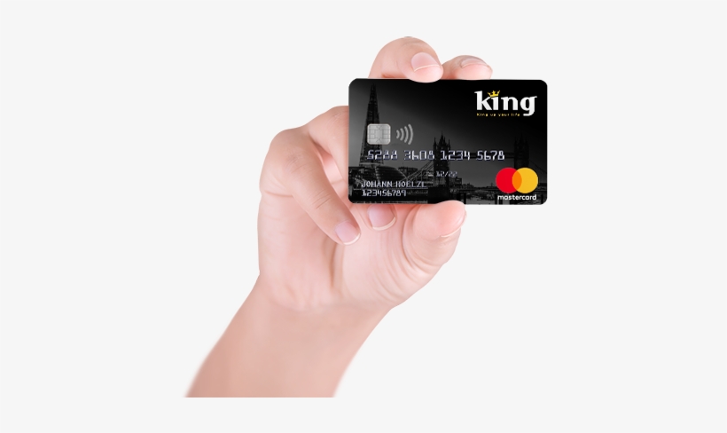 King Prepaid Mastercard, Hochgeprägt Und Ohne Schufa - Smartphone, transparent png #5178814