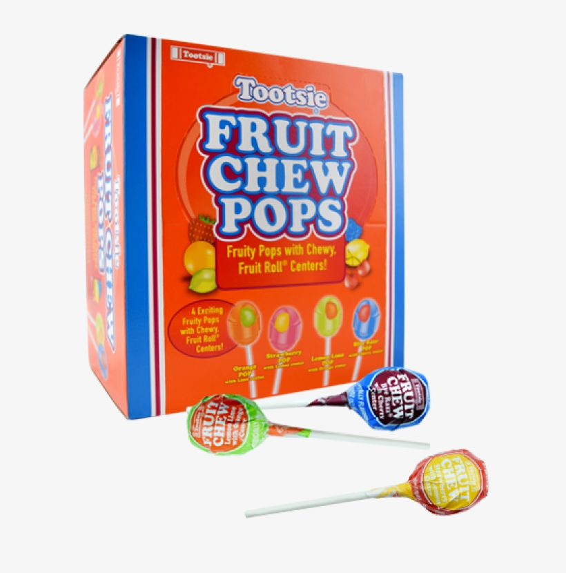 Tootsie Pops Assorted Fruit Chew Buy It At Www - Tootsie Fruit Chew Pops, transparent png #5179606