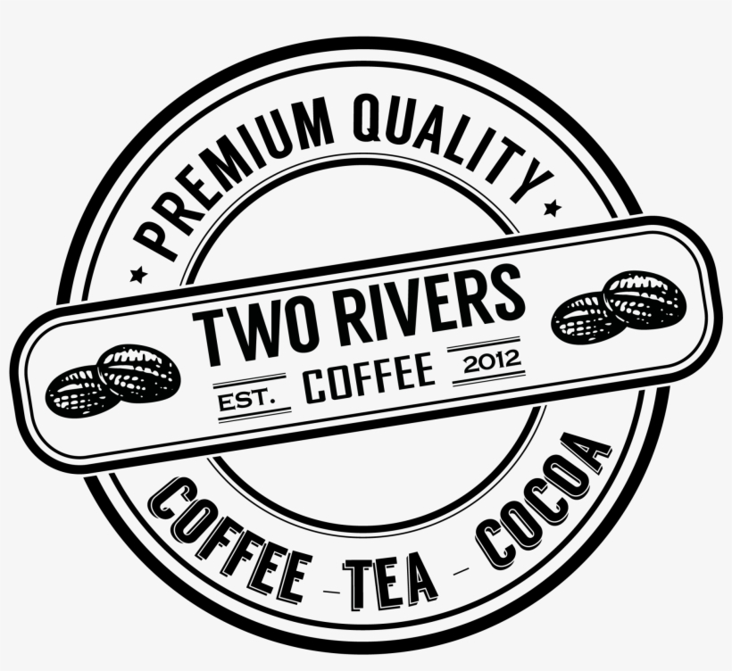 Two Rivers Coffee Logo - Circle, transparent png #5180113