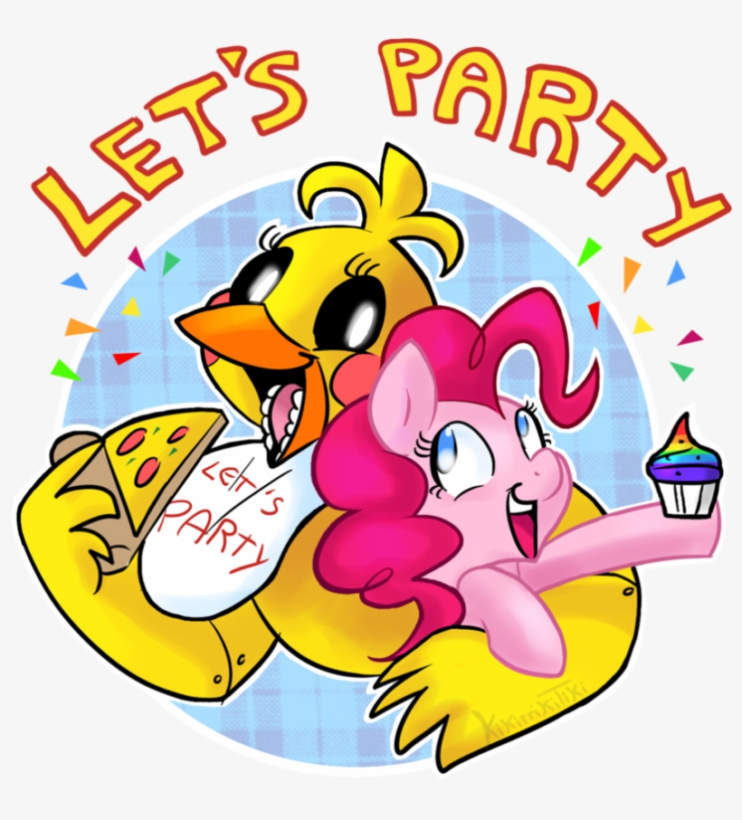 Let's Party Png Graphic Transparent Stock - Let's Party Toy Chica Fnaf, transparent png #5180229