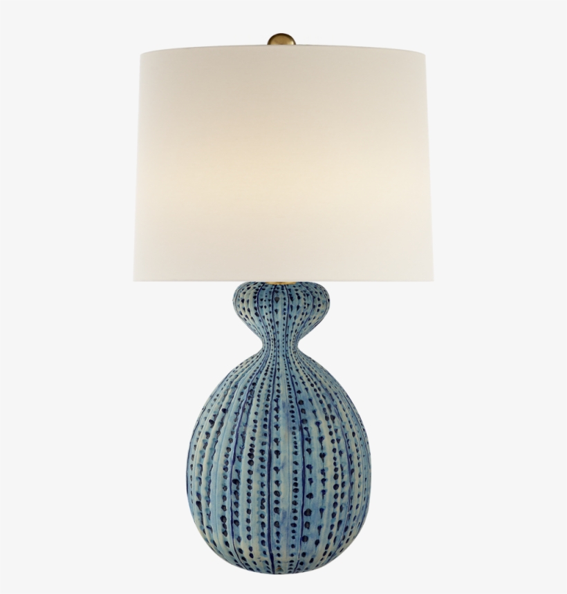 Gannet Table Lamp In Pebbled Aquamarine With Lin - Gannet Table Lamp - Pebbled Aquamarine - Aerin, transparent png #5181630
