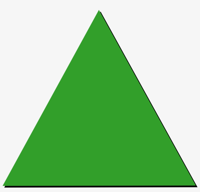 Open - Green Triangle Pattern Block, transparent png #5182949