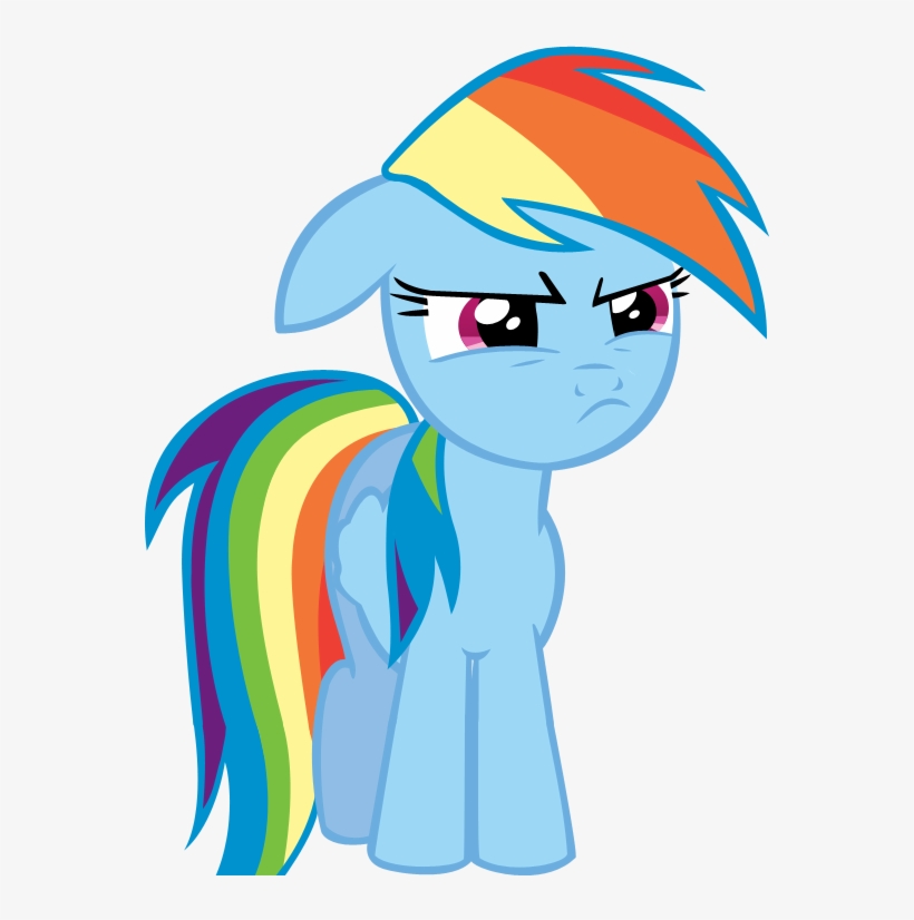 This Is A Unicorn - Rainbow Dash Angry Png, transparent png #5183332