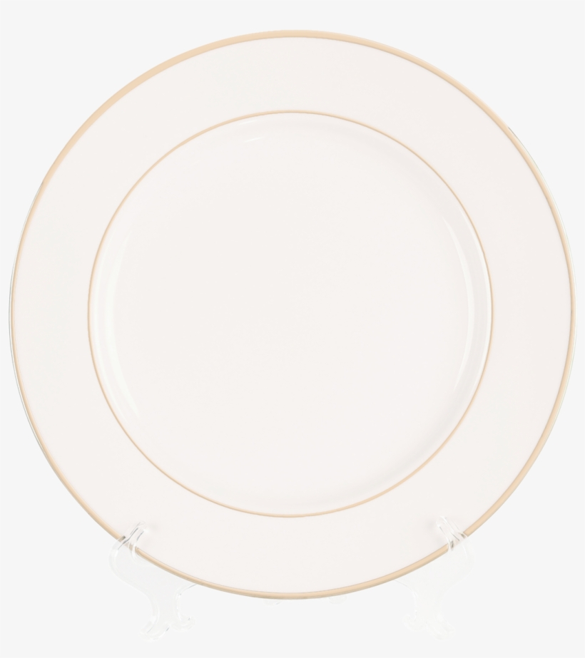 White With Gold Border, Chop Plate 12” - Plate, transparent png #5183803