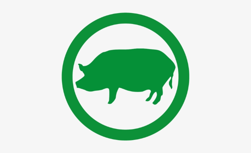 4biodx-breeding Cochon Cercle Fonce - Sign, transparent png #5184668