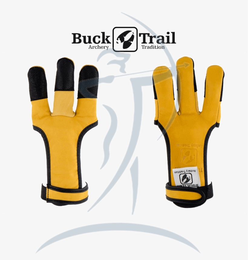 Buck Trail Leather Shooting Glove Light Silicon Fingertips - Leather, transparent png #5185432