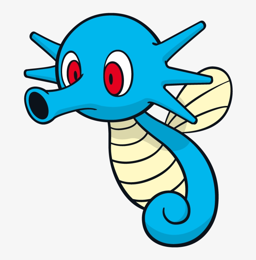 Horsea Pokemon Character Vector Art - Horsea Pokemon, transparent png #5186562