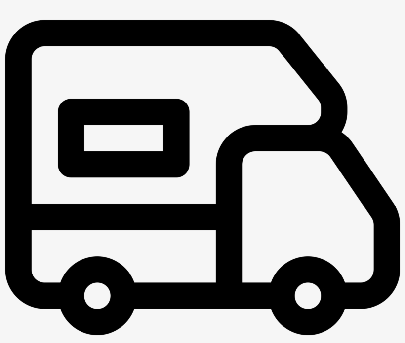The Icon Is A Very Simplified Depiction Of An Rv Camper - Operational In Warehouse Icon, transparent png #5187512