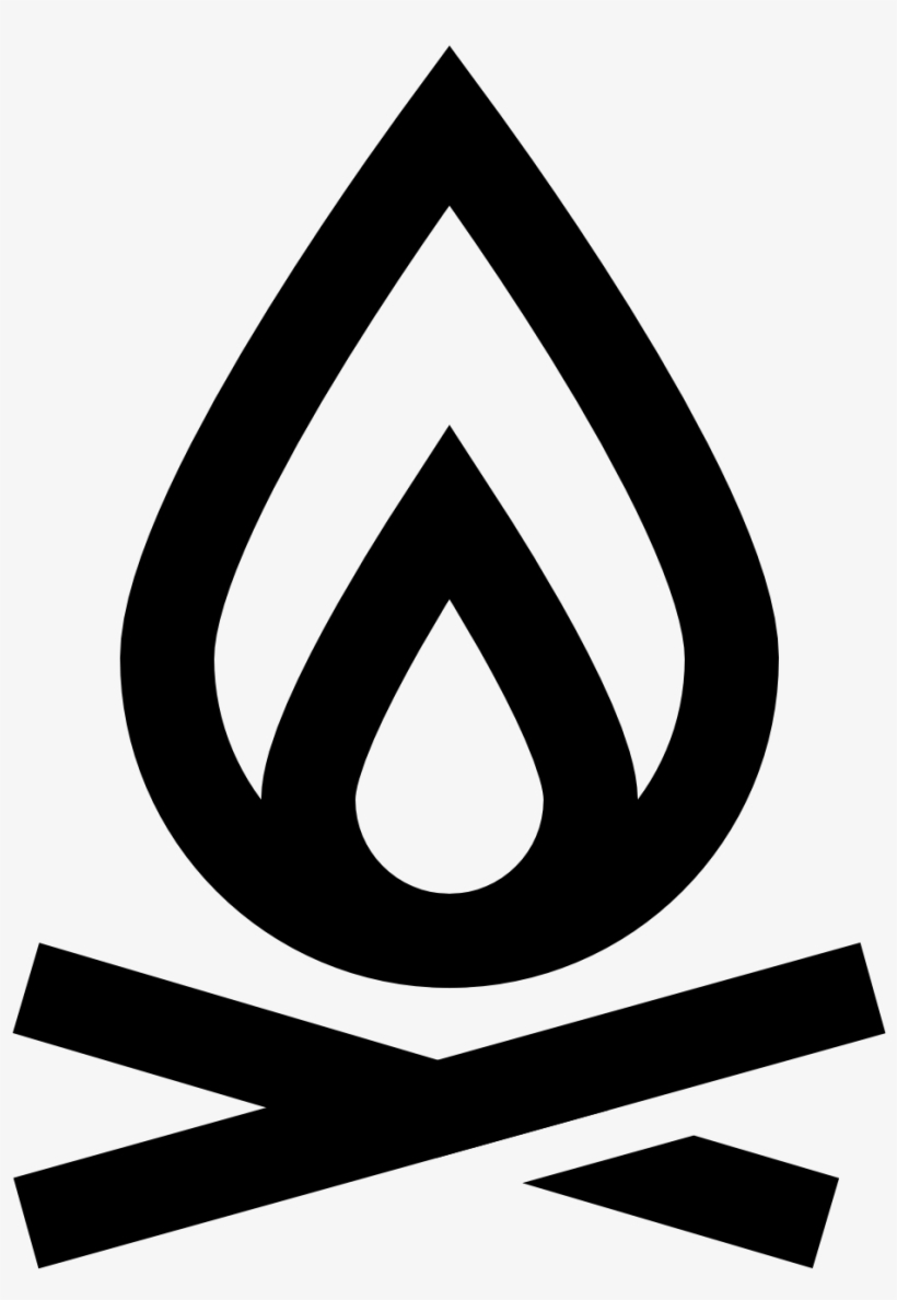 Camp Fire Symbol - Campfire Icon, transparent png #5187754