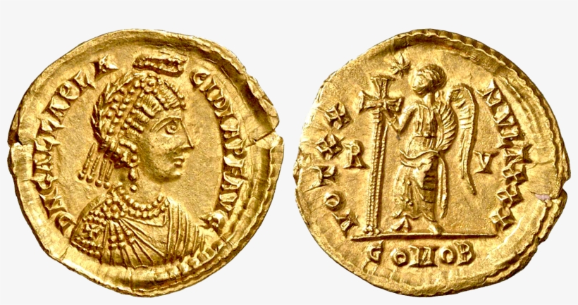 Galla Placidia - Gold Coins Of Chandragupta, transparent png #5188089