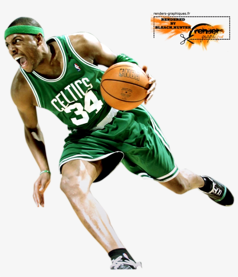 Pierce Kevin Garnett, Jugadores De La Nba - Paul Pierce Celtics Nba Basketball 32x24 Print Poster, transparent png #5188330