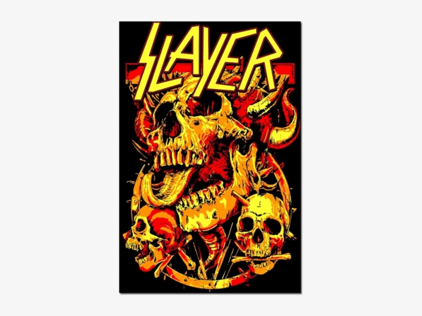 Skulls Blacklight Poster - Slayer Blacklight Poster, transparent png #5188613