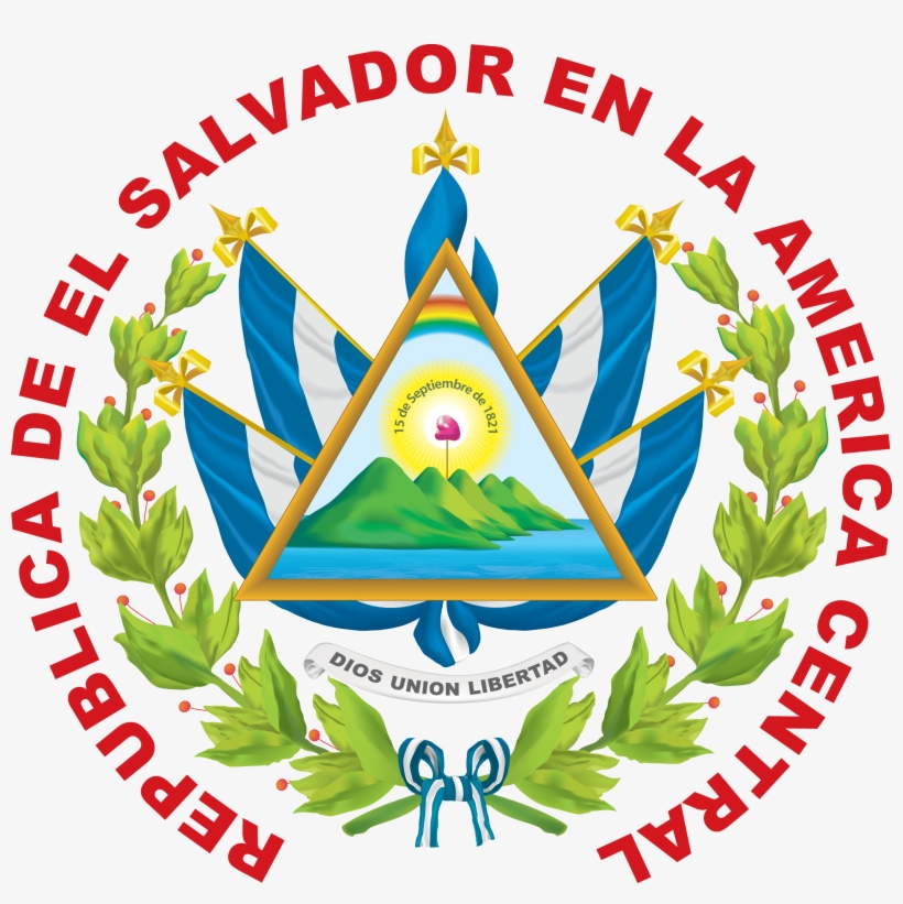 El Salvador Coat Of Arms, transparent png #5188733
