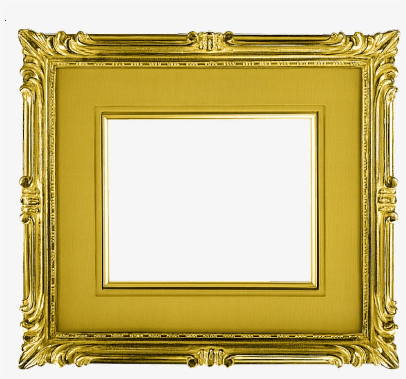Classical Horizontal Transparent Gold Picture Frame - Old Picture Frame Transparent, transparent png #5188832