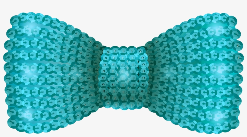 Blue Sequin Bow Tie, transparent png #5189052