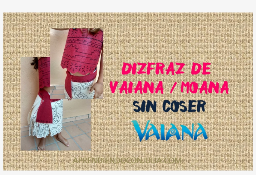 Fato De Vaiana Para Menina Caseira Sem Costura - Vaiana, La Légende Du Bout Du Monde - Le Roman Du Film, transparent png #5189055