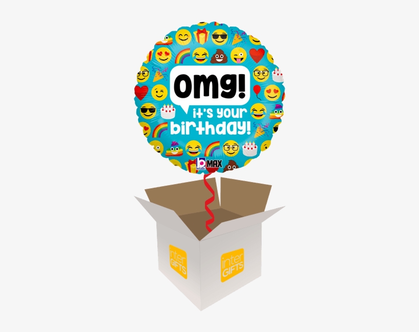 Emoji Omg It's Your Birthday - 6th Birthday Logo, transparent png #5189194