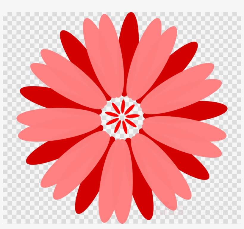 Red Flower Vector Png Clipart Floral Bouquets Clip - Flower Clipart High Resolution, transparent png #5189674