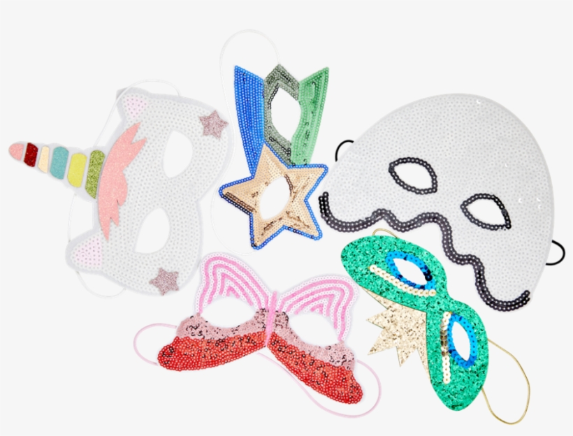 Kids Sequin Masks By Rice Dk - Sequin Masks, transparent png #5189918