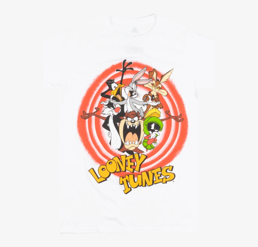 Looney Tunes Character T-shirt White Mens Cartoon Tv - T-shirt, transparent png #5190885