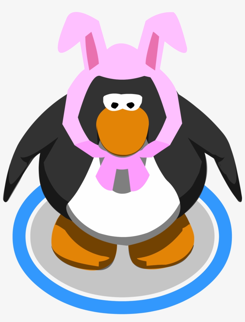 Pink Bunny Ears 2 Club Penguin Vuvuzela Free Transparent - bunny ears roblox free transparent png clipart images