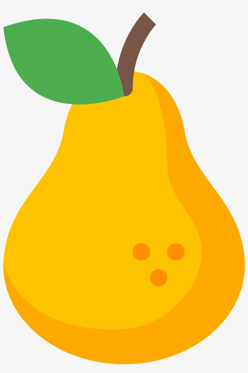 The Icon Is Shaped Like An Oval But The Bottom Half - Pera Vetor Png, transparent png #5191332