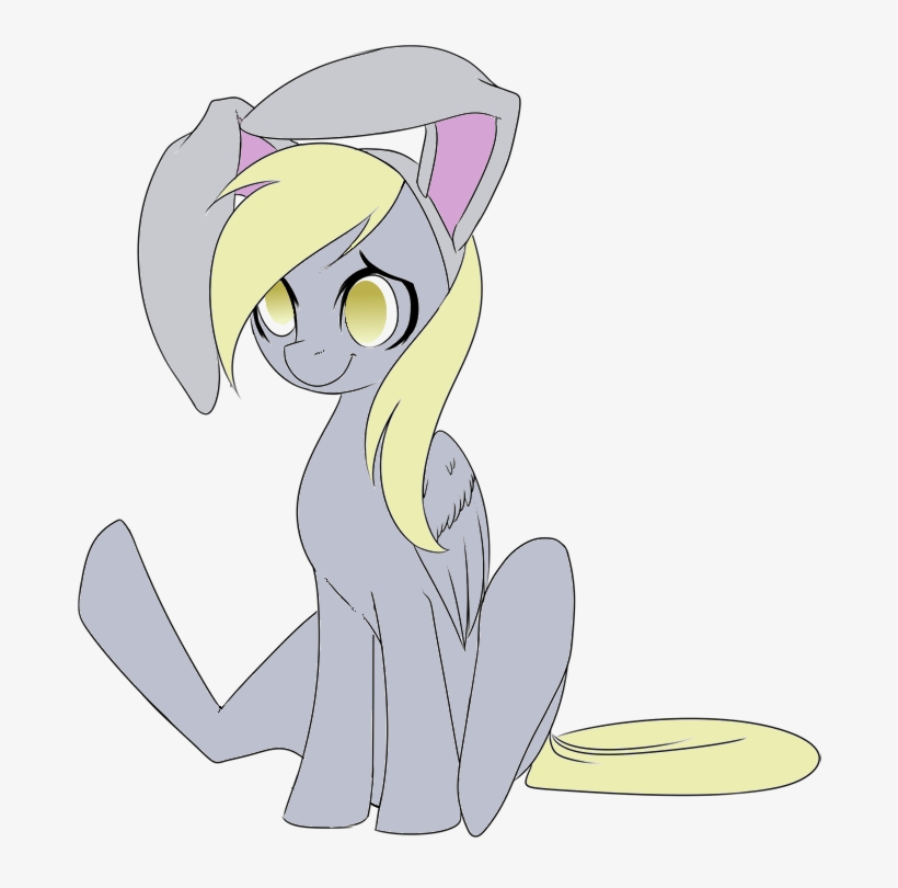 Bunny Ears, Derpy Hooves, Female, Mare, Pegasus, Pony, - Meme, transparent png #5191930