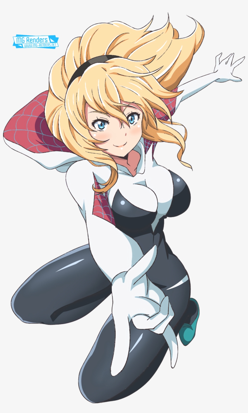 Foto Manga Girl, Anime Girls, Spiderman, Comic Books, - Spider Gwen Anime, transparent png #5192685