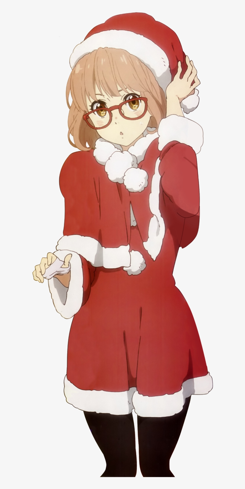 Photo Arte De Anime, Conejitos, Imagenes Kawaii, Dibujos - Kyoukai No  Kanata Navidad - Free Transparent PNG Download - PNGkey