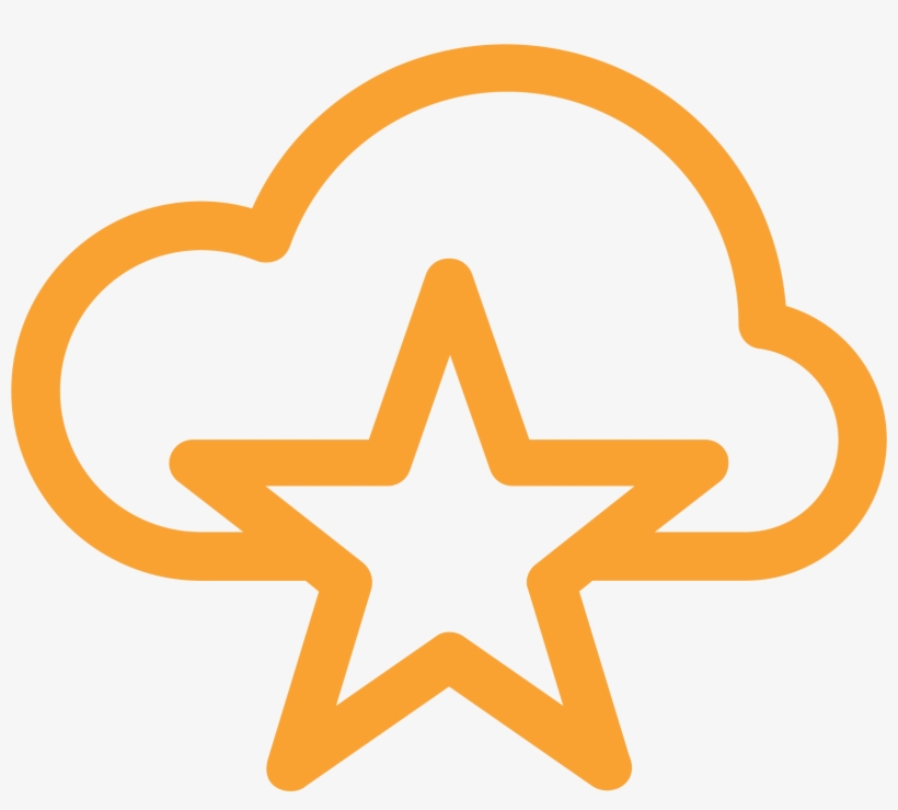 Cloud Computing Icon - Tattoo Luna E Stella Significato, transparent png #5193481