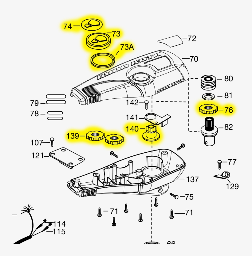 Minn Kota Edge Yellow Pointer Disc Kit - Minn Kota, Inc., transparent png #5194137