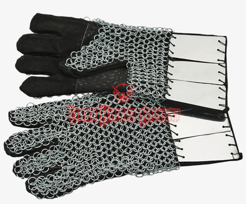 Chainmail Gauntlets With Steel Plates From Dark Knight - Chain Mail, transparent png #5194820