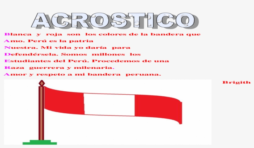 Acrostico A La Patria, transparent png #5195251