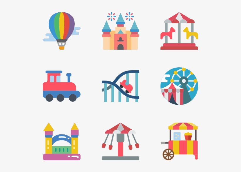 Theme Parks - Theme Park Icon Png, transparent png #5195252