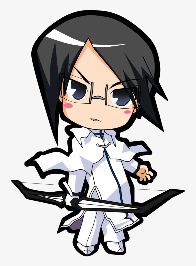 Render Uryu Ishida Chibi By Allenwalker Chan - Anime Bleach Chibi Png, transparent png #5195308