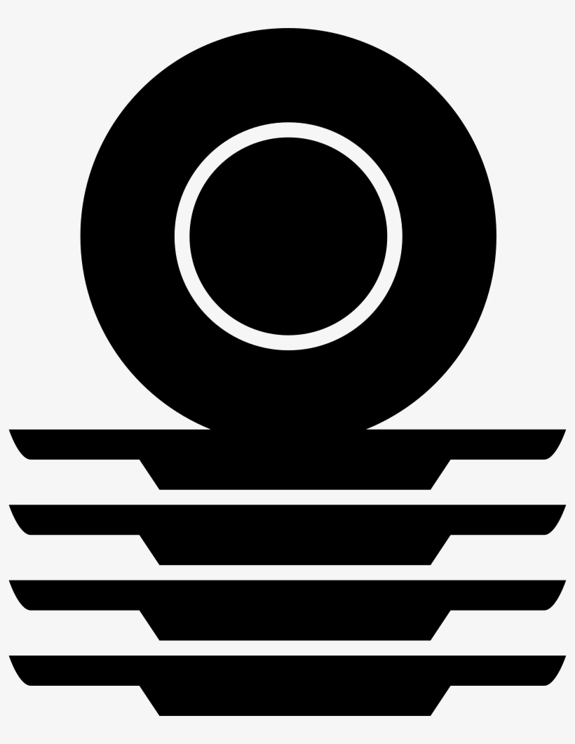 Kitchen Circular Ceramic Plates Stacked Comments - Ceramic Icon, transparent png #5196116