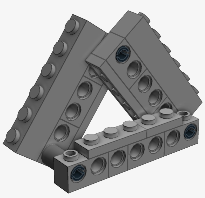 Finally, We Add The Plate Roof And The Triangular Sidewalls - Construction Set Toy, transparent png #5196425
