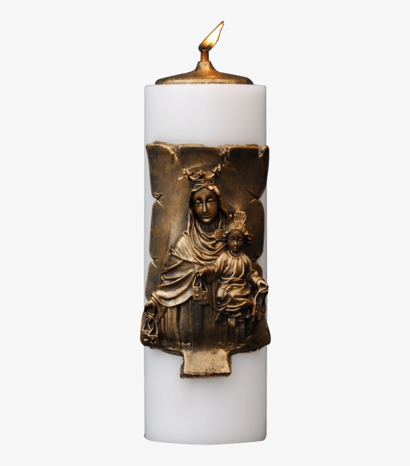 Velon Mechero Virgen Del Carmen 10x30 - Mary, transparent png #5196997