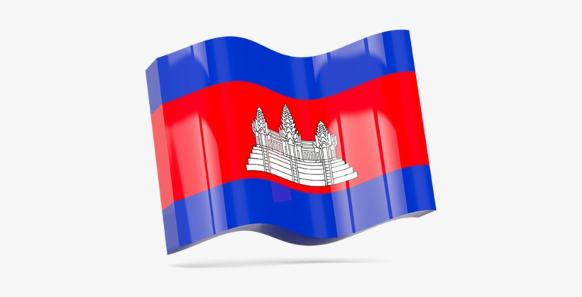 Illustration Of Flag Of Cambodia - Cambodia, transparent png #5198850