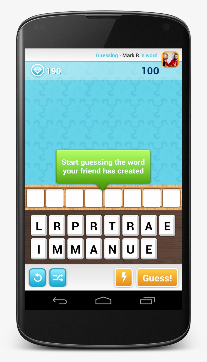 Turn-based Word Game, Whose Basic Gameplay Takes A - Smartphone, transparent png #5199704