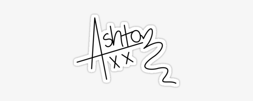 "ashton Irwin Signature " Stickers By - Ashton Irwin Signature Transparent, transparent png #520344
