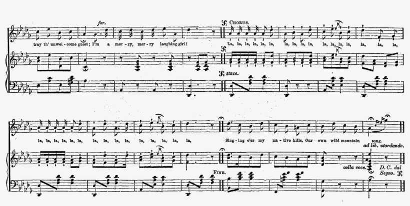 Collection Of 14 Free Chorused Clipart Sheet Music - Clip Art, transparent png #520539
