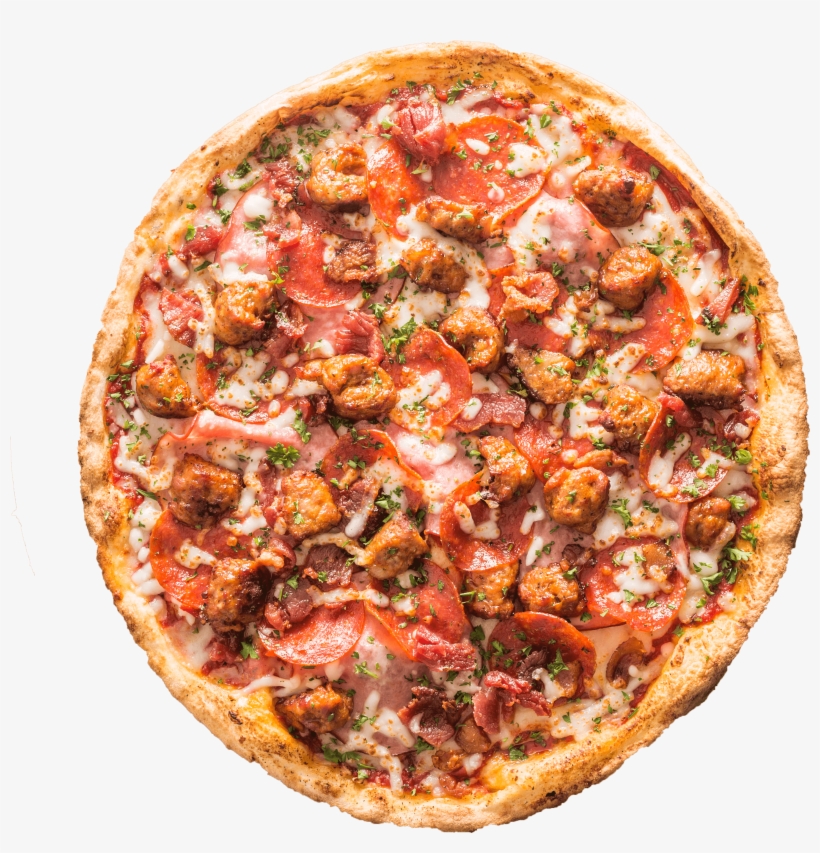 Pepperoni, Canadian Bacon, Italian Sausage, Crispy - California-style Pizza, transparent png #520600