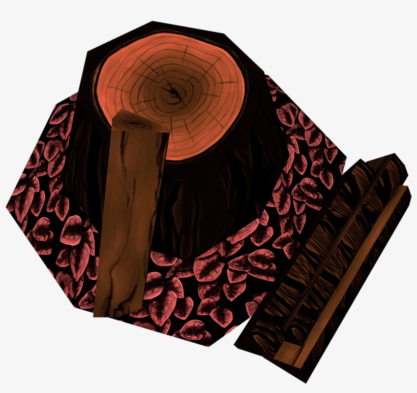 3d Tree Stump Model Created For Part Of A Battle Arena - Wood, transparent png #520722
