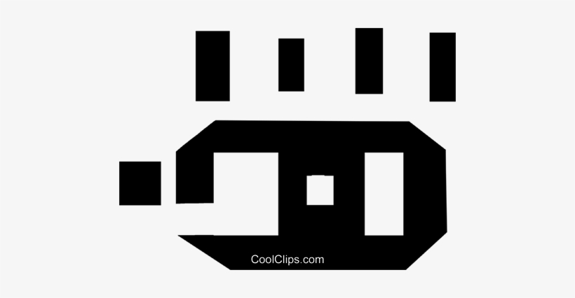 Thick Black Line Circuit Board Royalty Free Vector, transparent png #520763