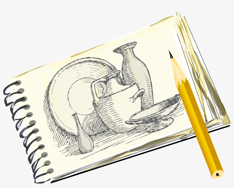 Drawing Sketchbook Pencil Line Art - Sketchbook Clipart, transparent png #520920