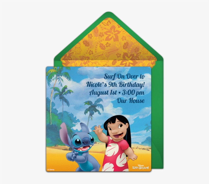 Lilo & Stitch Online Invitation - Lilo And Stitch, transparent png #521267